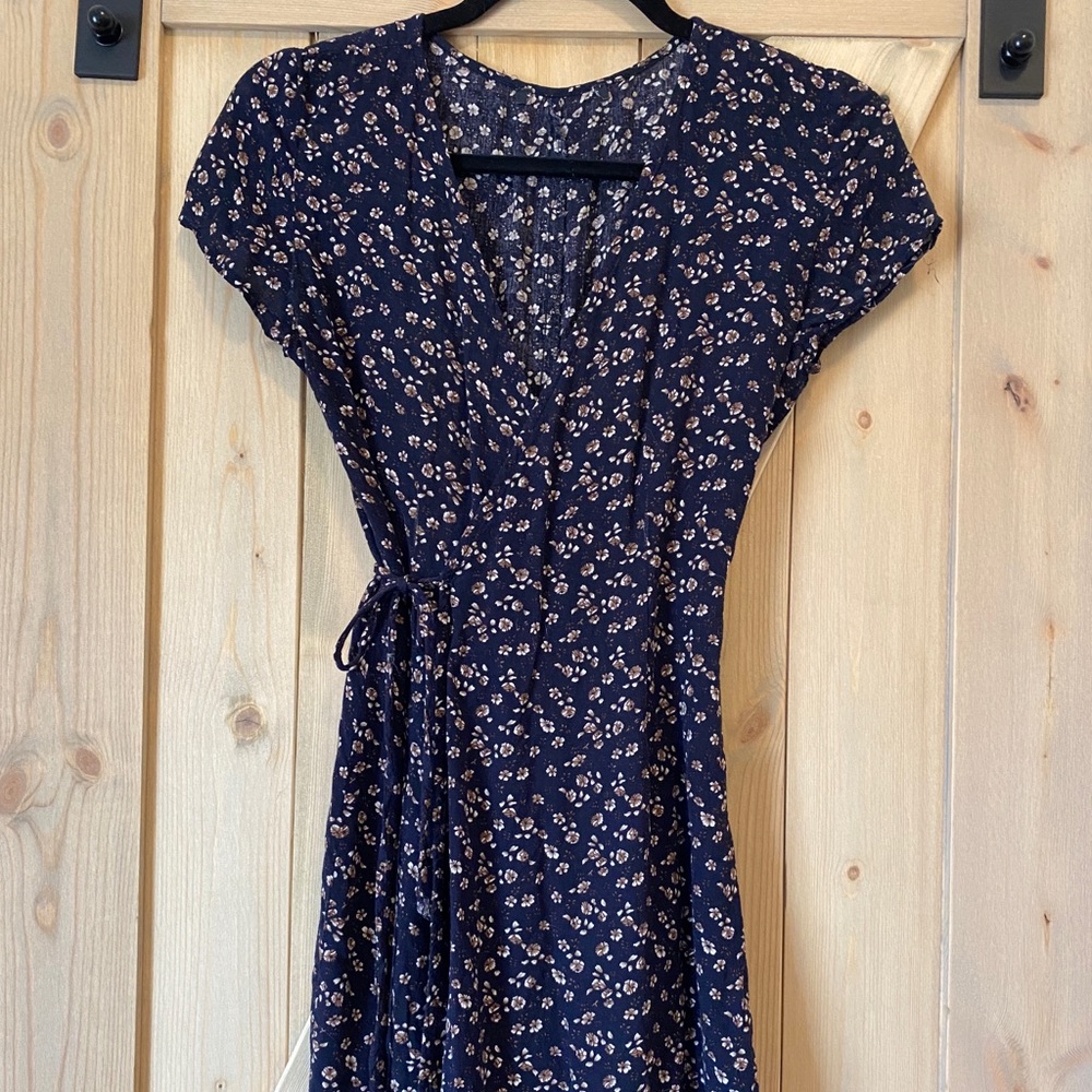 Floral wrap dress